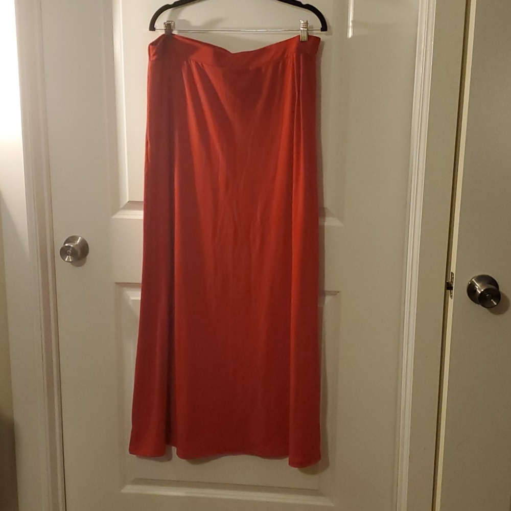 Red Maxi Skirt